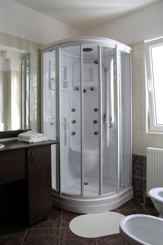 Modern Walk-in Shower with Glass Panel