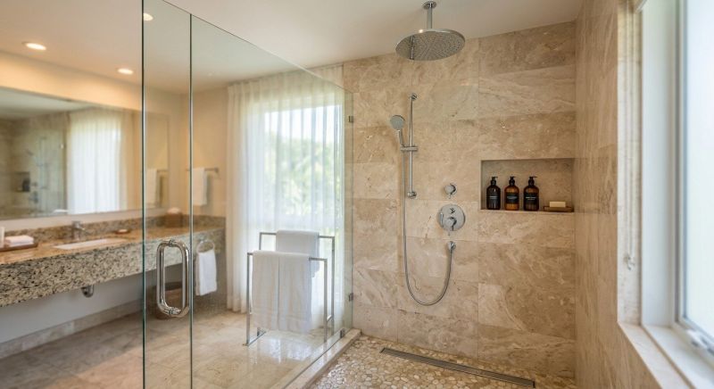 Corner Shower Setup