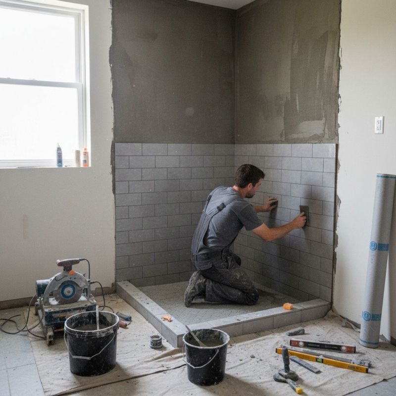 Installing corner tiles