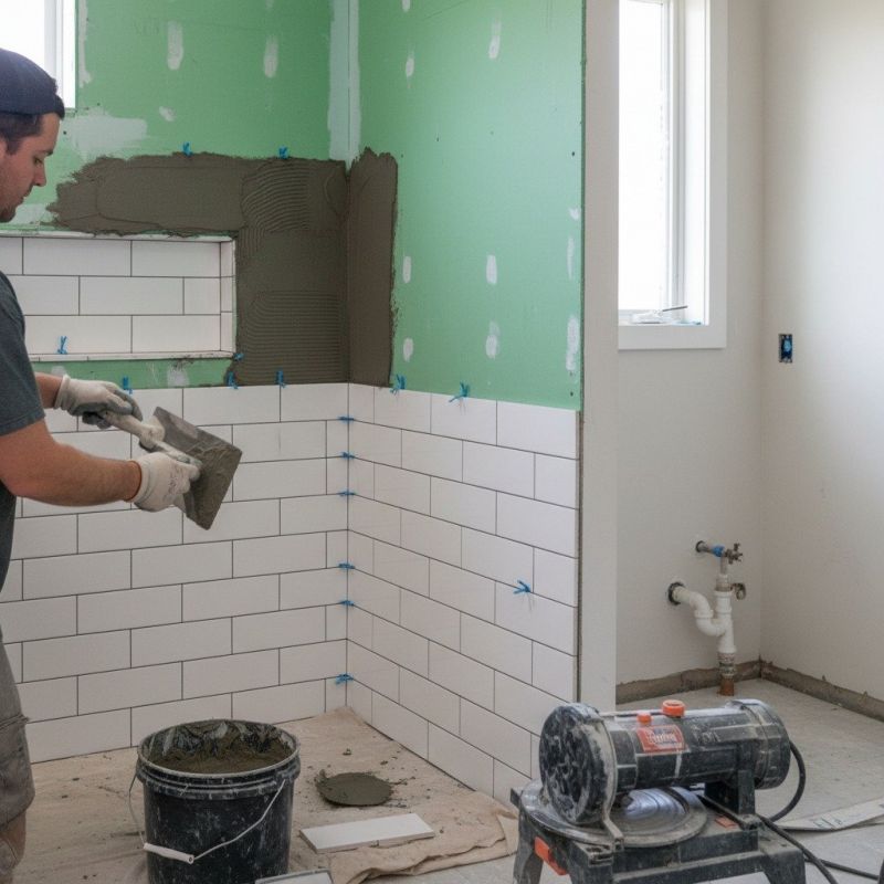 Applying Grout
