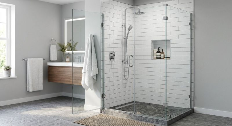 Corner Shower Setup